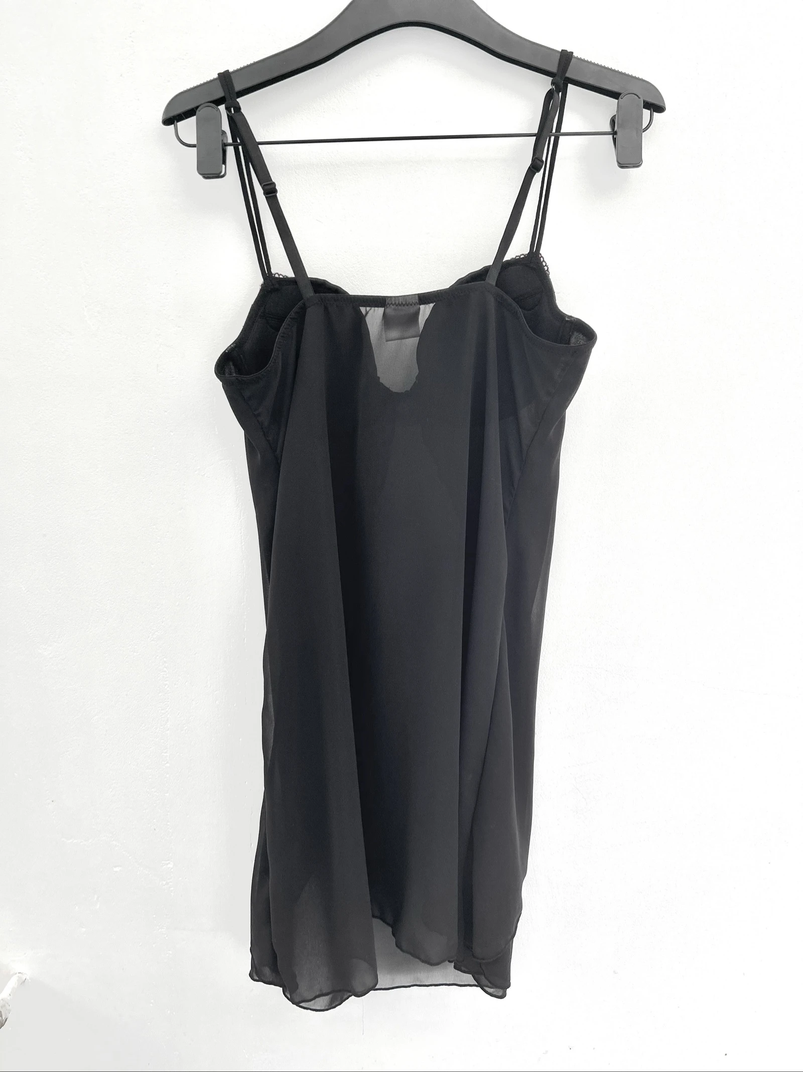 Zwarte babydoll met harde cup en voorsluiting polyester Maat M 38 Cannelle – photo 11